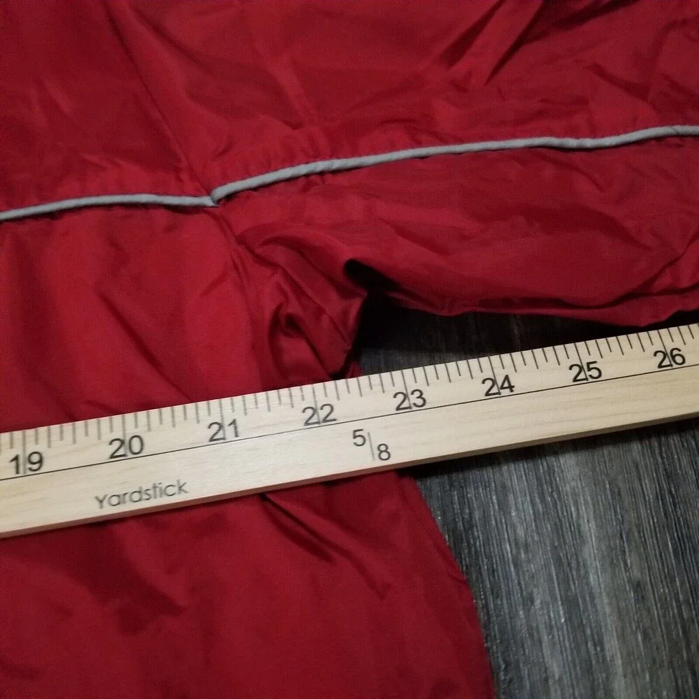 Vintage Nike Windbreaker Youth‎ XL (16-18) Full Zip Jacket Red Gray Stripe Y2K
